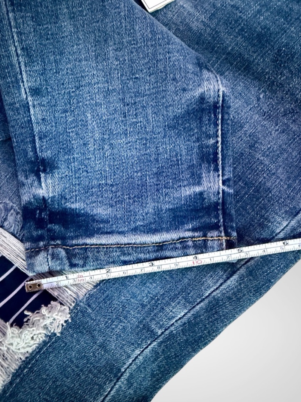 Judy Blue Pin Stripe Distressed Skinny Jeans 7/28 - Picture 7 of 7